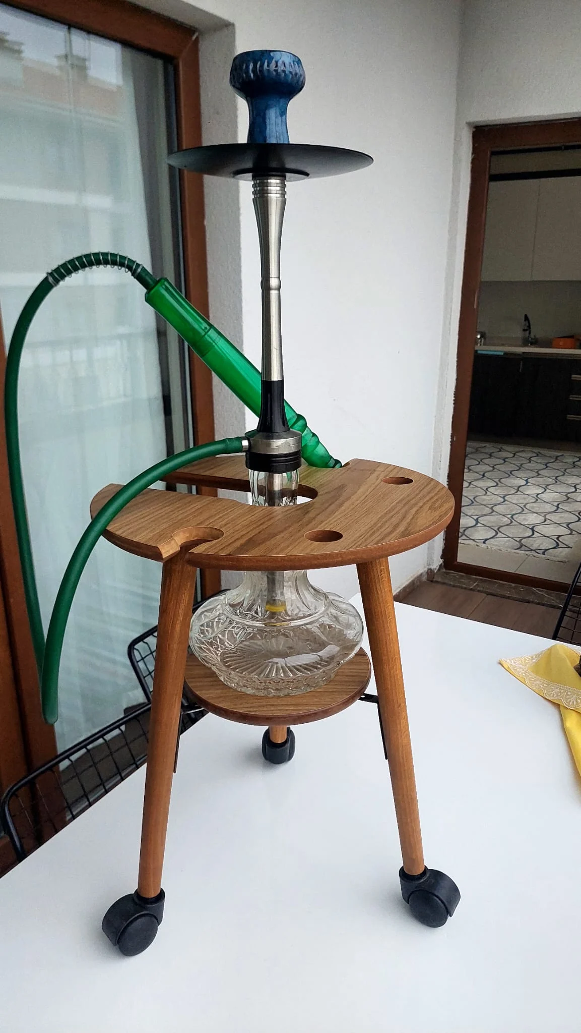Nargile Sehpası,Nargile Masası, Nargile Tutacağı ,Tekerlekli